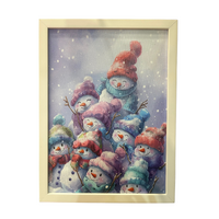 Light Up Frame; Snowmen