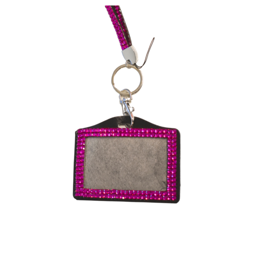 Bling Lanyard- Magenta